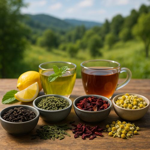 القهوة والشاى و الاعشاب الطبيعية