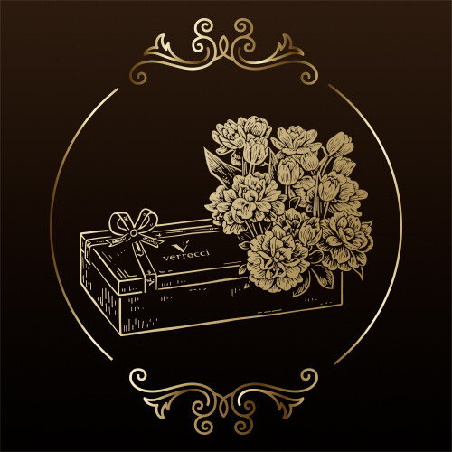 Chocolate Box With Flowers