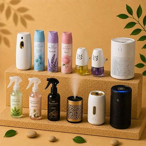 Various air fresheners and air purifiers