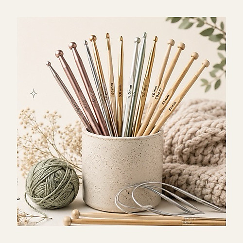knitting needles and tools