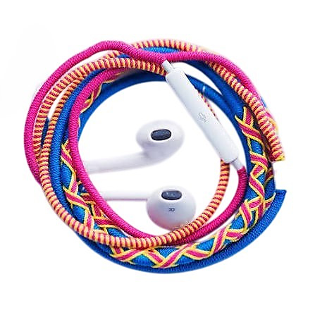 Colorful thread headphones