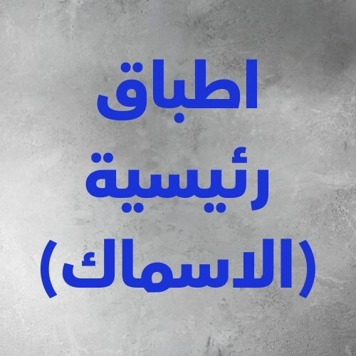 الاطباق الرئيسية (الاسماك والروبيان)
