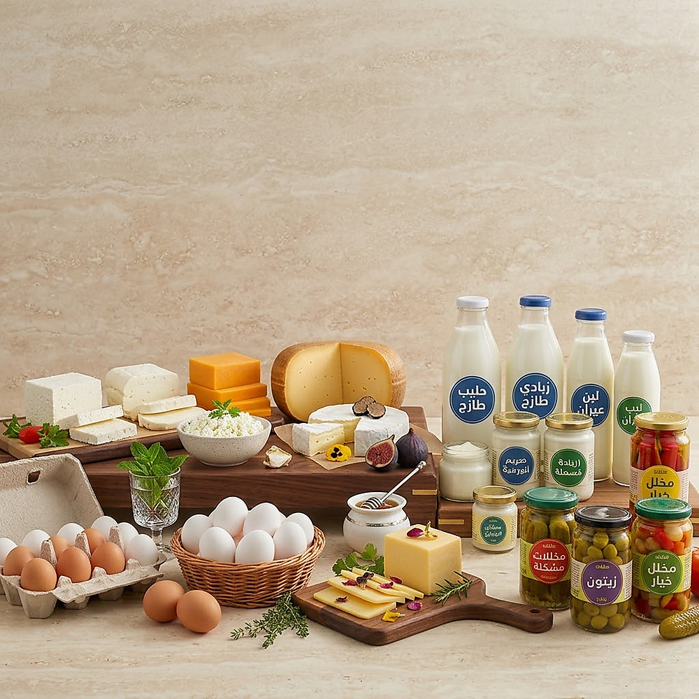 Dairy products and cheeses