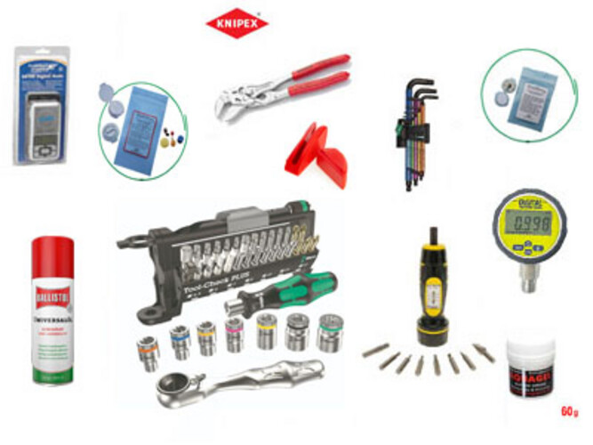 معدات و ادوات تنظيف البنادق الهوائية