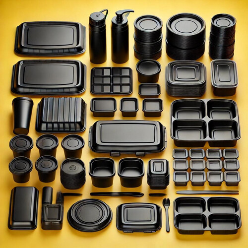 صحون وعلب مكرويف بلاستك