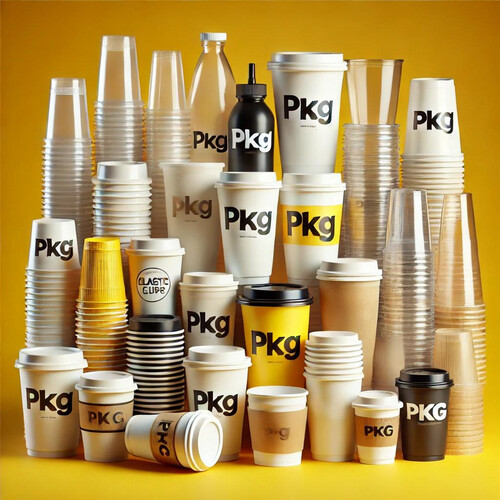 كاسة ورقية وبلاستك