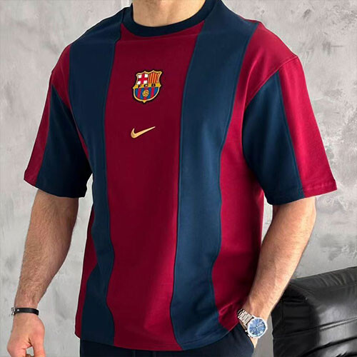 اوفر سايز برشلونة الاساسي - قطن