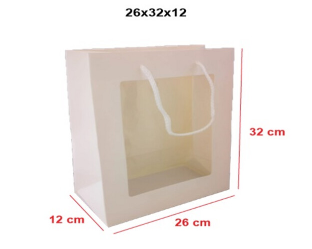 White mesh bag, size M, pack of 10 pieces