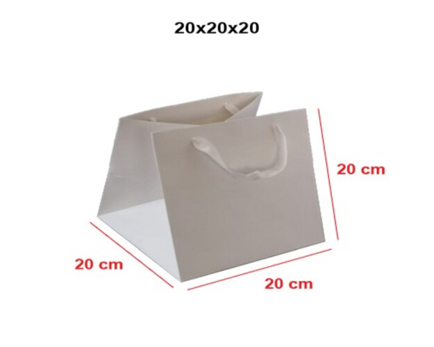 White square bag, size 20, pack of 10 pieces