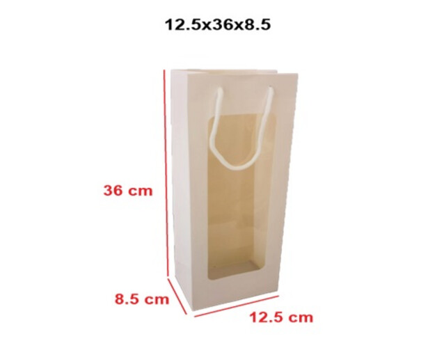 White bottle bag, mesh, pack of 10