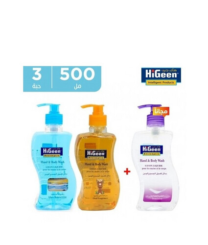 Hi Geen Hand Soap 500 ML 3 Pieces