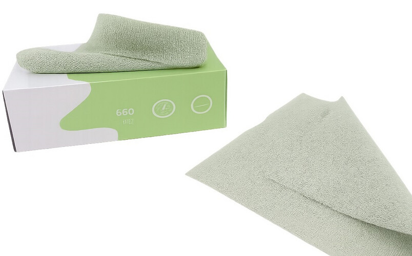 Hand Towles Micro Fiber Double Face Packet 20 Pieces Light Green