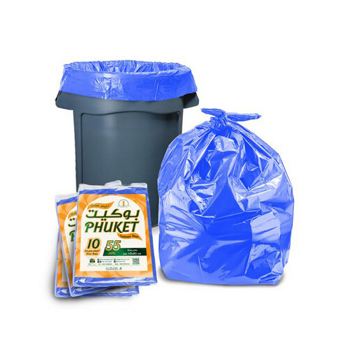Garbage Bag Size 85 X 110 Cm Blue 3 Packet x 10 Pieces