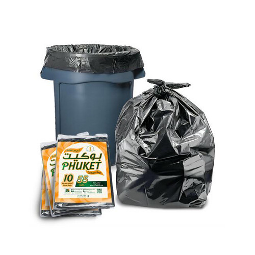 Garbage Bag Size 85X110 Cm Black 3 Packet X 10 Pieces