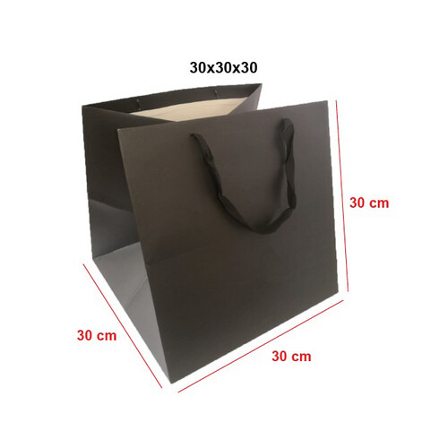 Black square bag, size 30, pack of 10 pieces