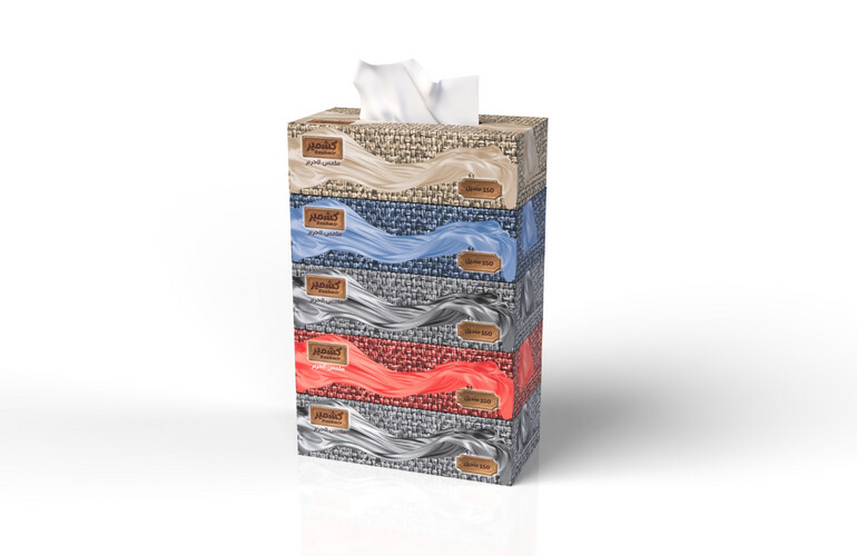 Kashmir Tissue Box 150 x 2 Ply 5 Pieces