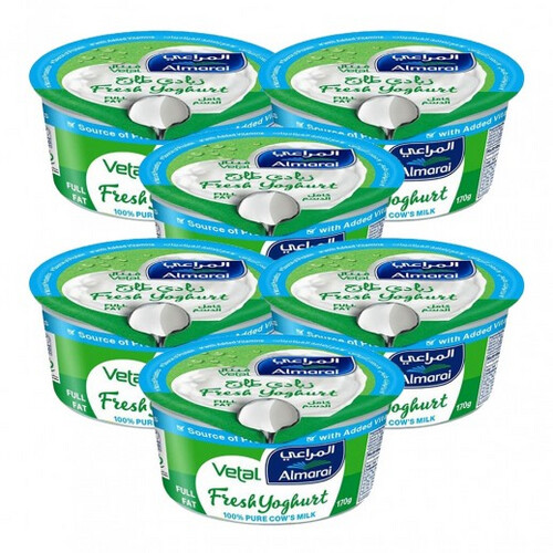 ALMARAI FULL FAT YOGHURT 6 X 170 G