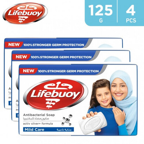 لايفبوي - صابون العناية الناعمة 4 × 125 جم