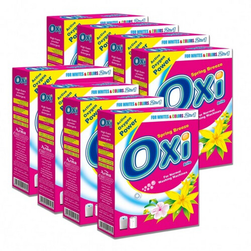 مسحوق غسيل اوكسي برايت نصف اوتوماتيك برائحة نسيم الربيع 8 × 120 جم