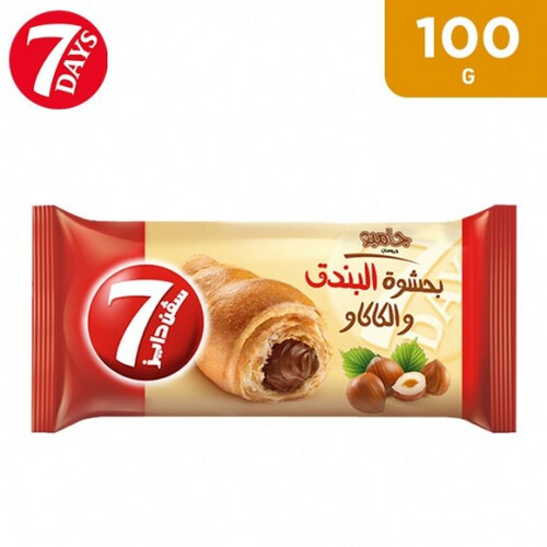 7 دايز - كرواسون جامبو بحشوة البندق والشوكولاتة 100 جم