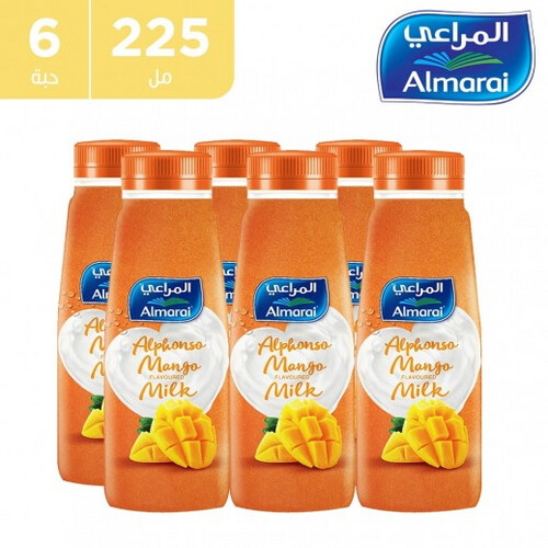 ALMARAI ALPHONSO MANGO FLAVOURED MILK DRINK 6 X 225 ML