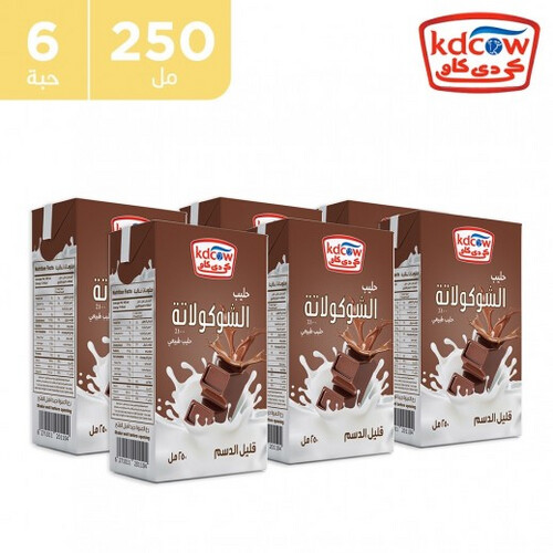 KDCOW LONG LIFE CHOCOLATE MILK 6X250 ML