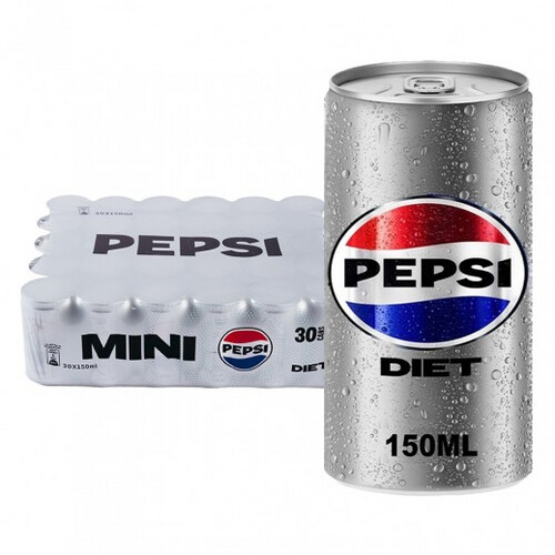 PEPSI DIET SOFT DRINK CAN 30 X 150 ML