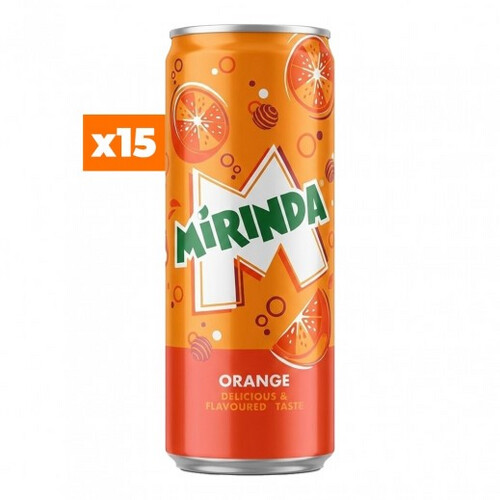 MIRINDA ORANGE DRINK CAN 15×250 ML