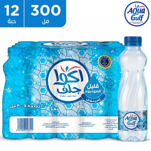 AQUA GULF ESSENTIAL LOW SODIUM DRINKING WATER 12 X 300 ML