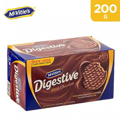 ماكفيتيز بسكويت بالشوكولاتة والحليب 200 جم