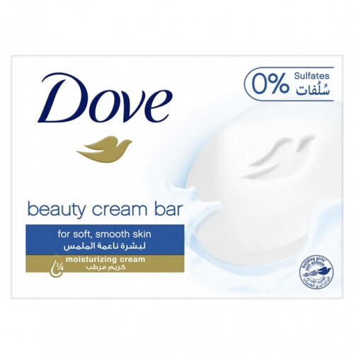 دوف - قالب صابون مرطب بتركيبة مغذية لجميع أنواع البشرة أصلي مع ¼ كريم مرطب 135جم