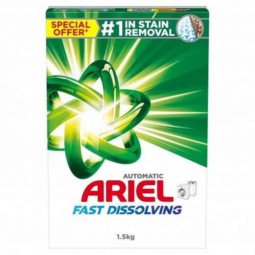 مسحوق غسيل آريال سريع الذوبان، 1.5 كجم