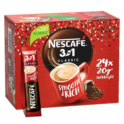 نسكافيه - كوفي ميكس 3 في 1 سريعة التحضير 24 × 20 جم