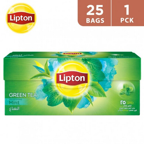 ليبتون - شاي أخضر بالنعناع 25 كيس