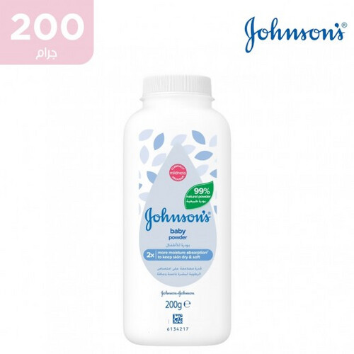 جونسون بودرة أطفال طبيعية 200 جرام