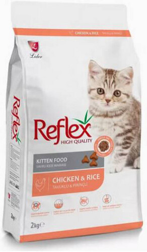 Reflex Cat Food with Chicken and Rice, High Quality Healthy Ingredients, 2 kg