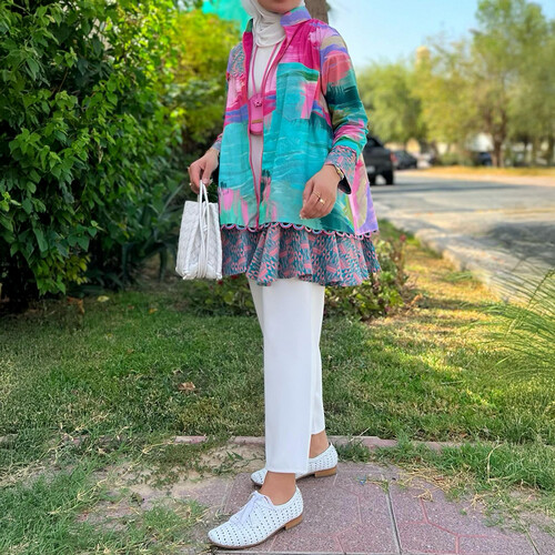 قميص قطن جميل بألوان زاهية