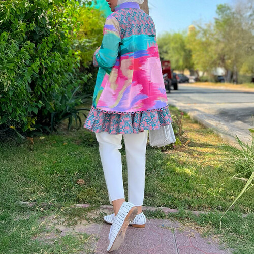 قميص قطن جميل بألوان زاهية