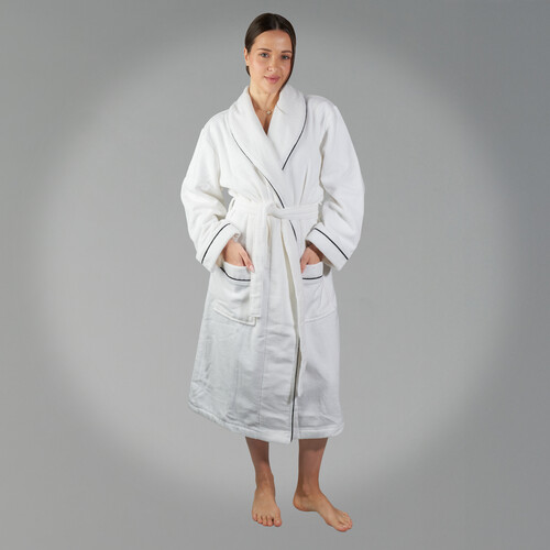 روب مايكرو قطن 100% اوف وايت ( نسيج تيري فاخر )