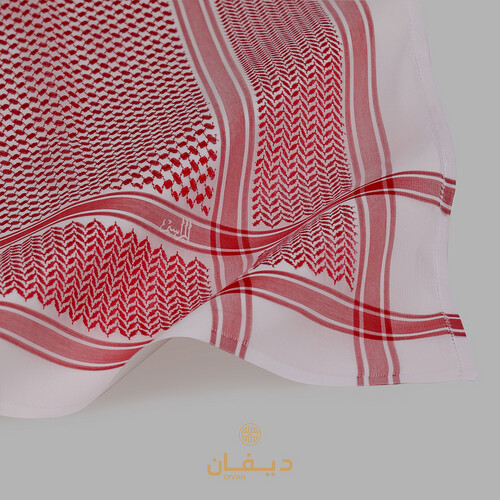 شماغ المراسيم كلاسيك احمر ALMARASEM CH RED CLASSIC