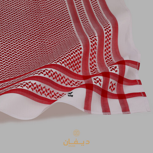 شماغ فولتير احمر صيني  VOLTAIR CH RED