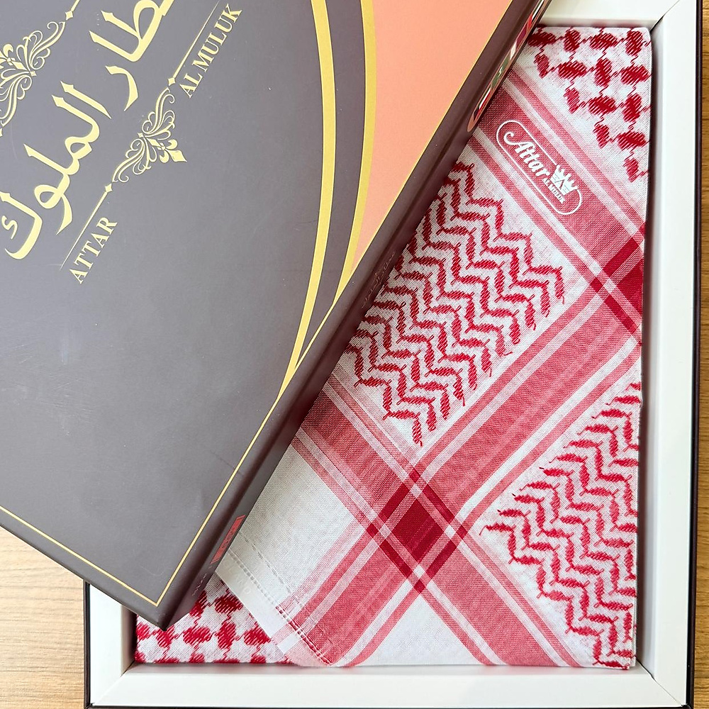 شماغ عطار الملوك احمر كلاسيك