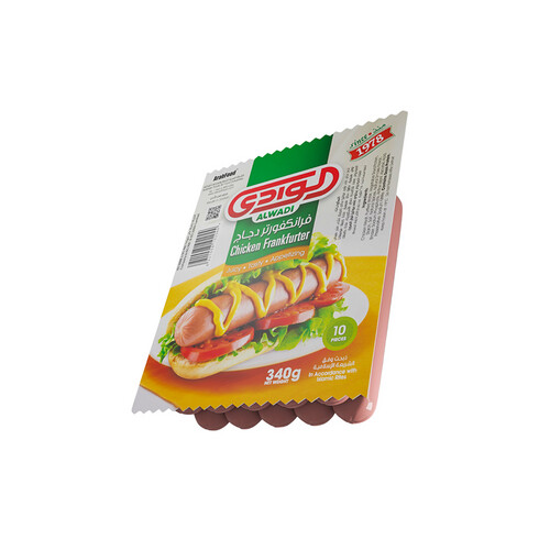 فرانكفورتر دجاج 340 جرام (10 قطع)