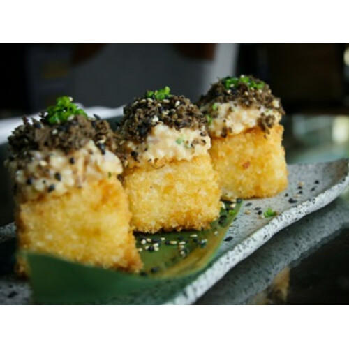 ترافل هاماتشي مع أرز مقرمش