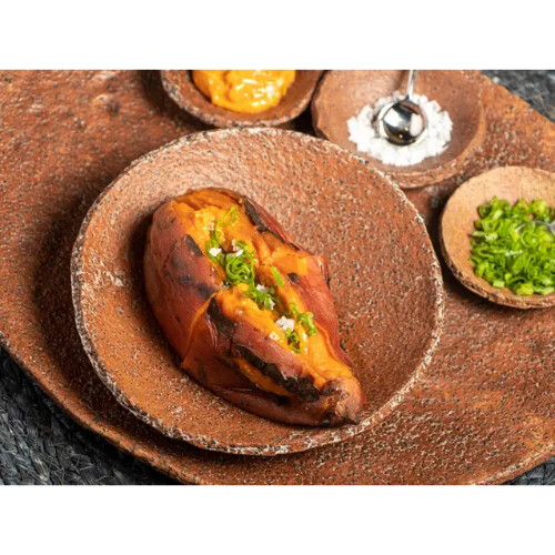 بطاطا حلوة مشوية