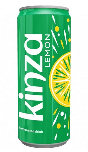KINZA LEMON SOFT DRINK TIN 250ML