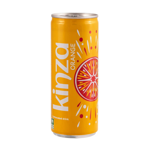 KINZA ORANGE SOFT DRINK TIN 250ML