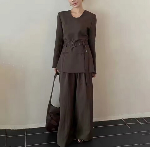 Brown full set with belt