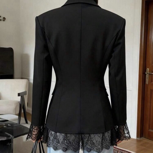 lace endless blazer