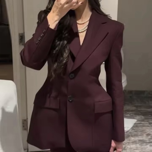 burgundy blazer